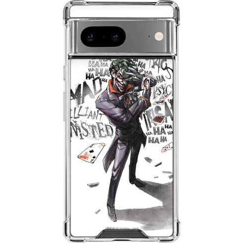 DC Comics The Joker Brilliantly Twisted Google Pixel 7a Clear Case